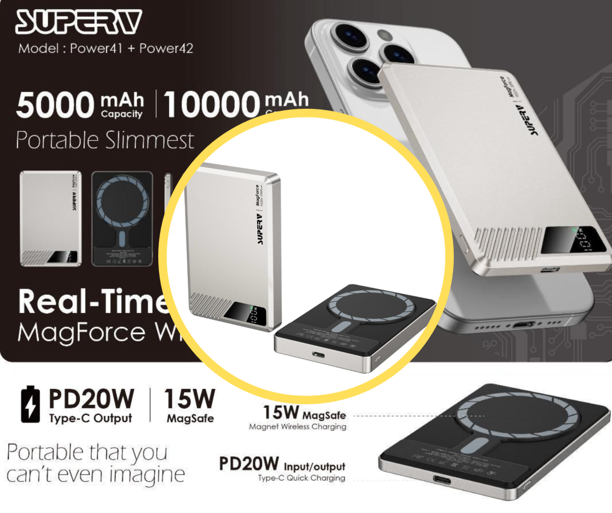 【Superv MagForce Power41／Power42】超纖薄＋無線充電 網店特價